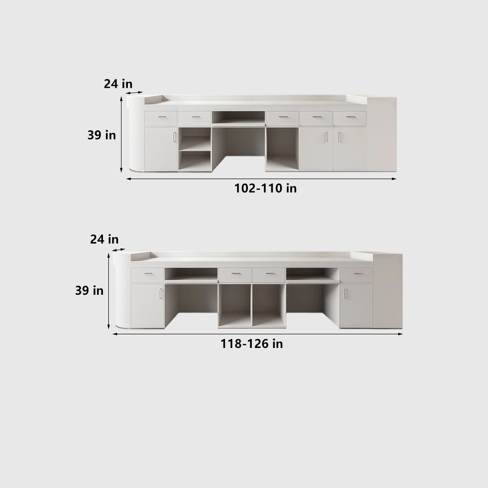 Versatile Front Desk Counter for Beauty Salon - image 8