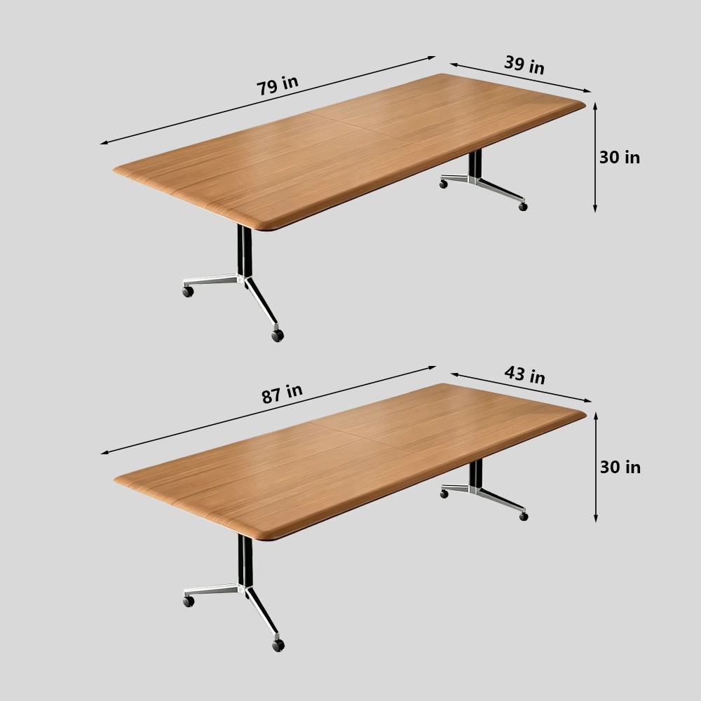 New Craft Folding Conference Table – Modular Mobile Combo Long Tables for Meetings - image 8