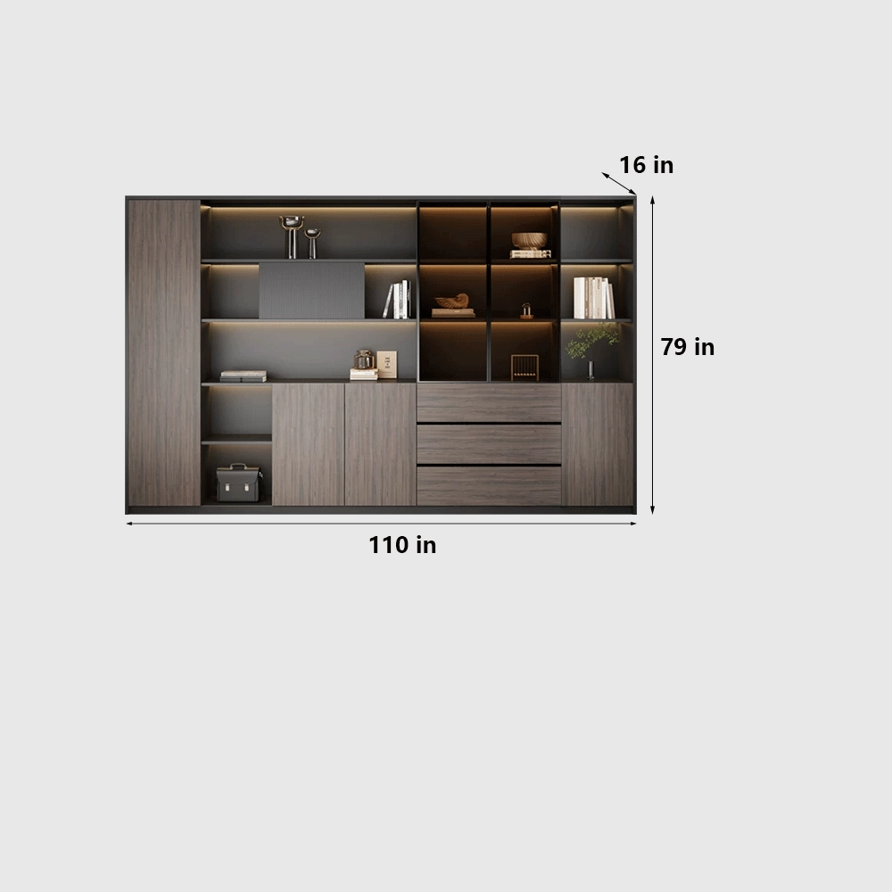 Modern Classic Wood Office Cabinet  – Floor Standing - image 7