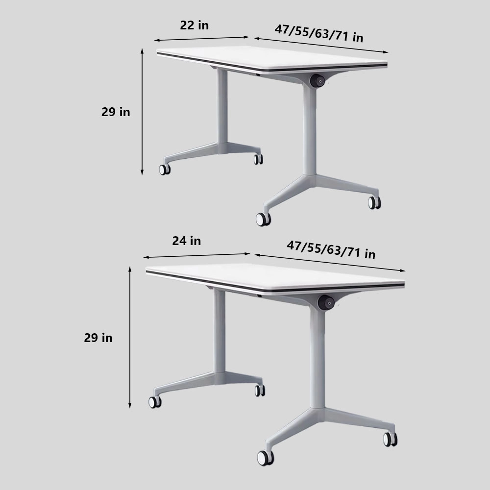 Foldable Meeting Table Training Desk – Portable Modular Joining Office Furniture - image 8
