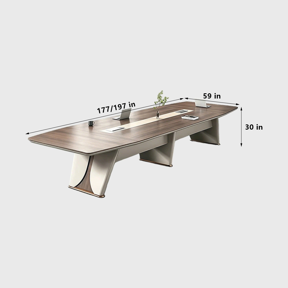 Elegant Light Luxury Conference Table Modern Minimalist Design - image 8
