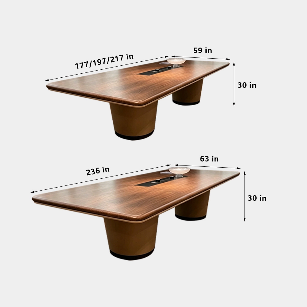 Light Luxury Conference Table – Large Executive Meeting Desk - image 9