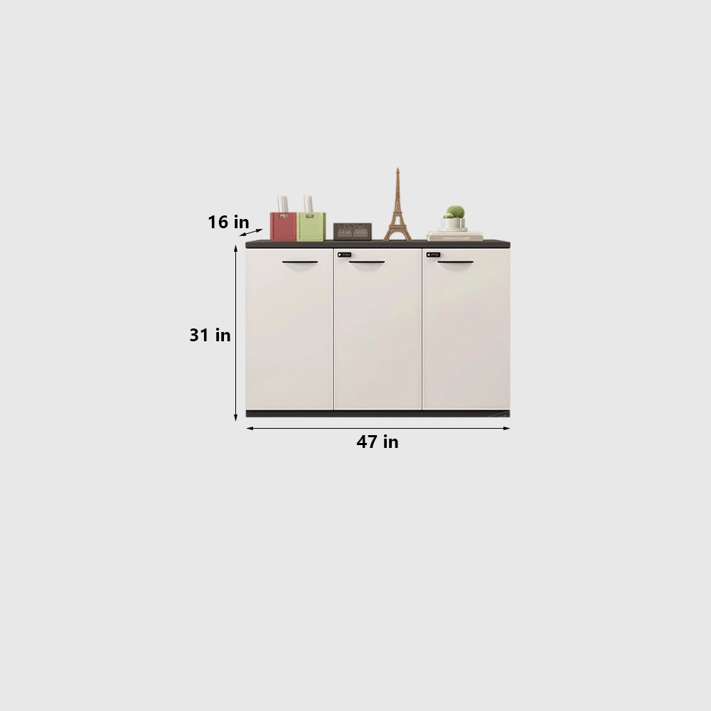 Lockable Wooden Filing Cabinet for Workspace - image 8
