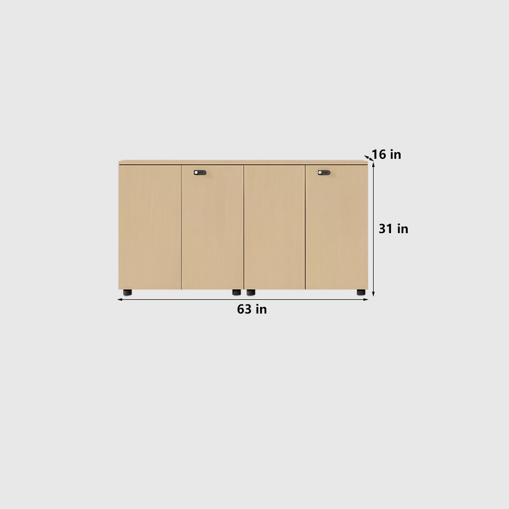 Wooden Filing Cabinet for Workspace Storage - image 8