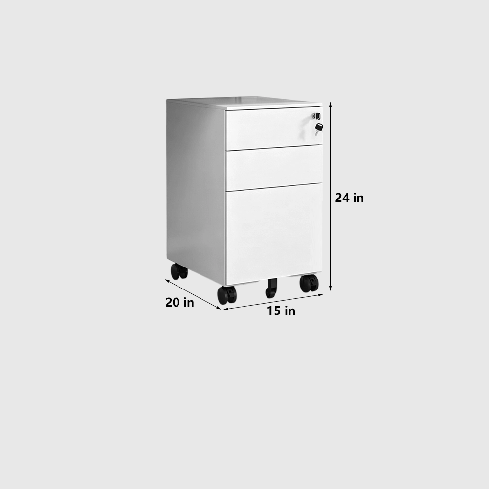 Small Metal Filing Cabinet for Home or Office - image 7