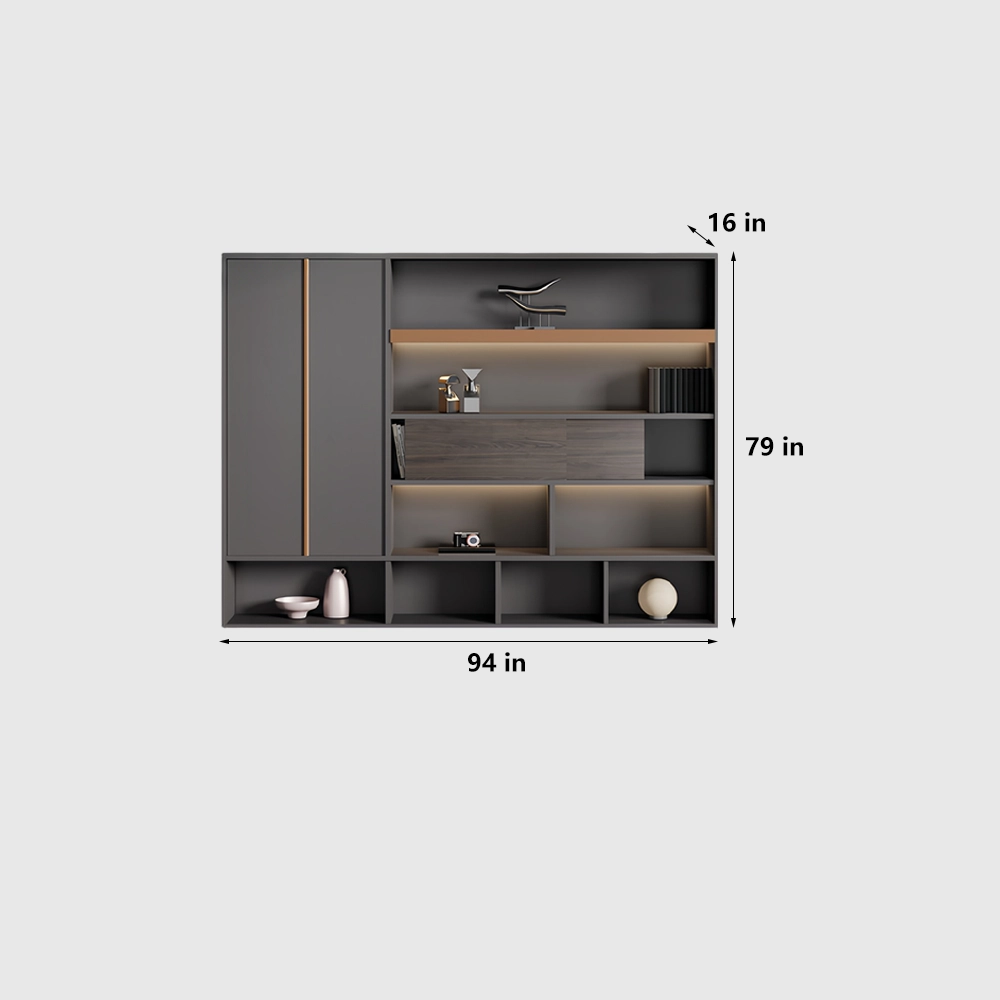 Lockable Wooden Office Storage Cabinet - image 9