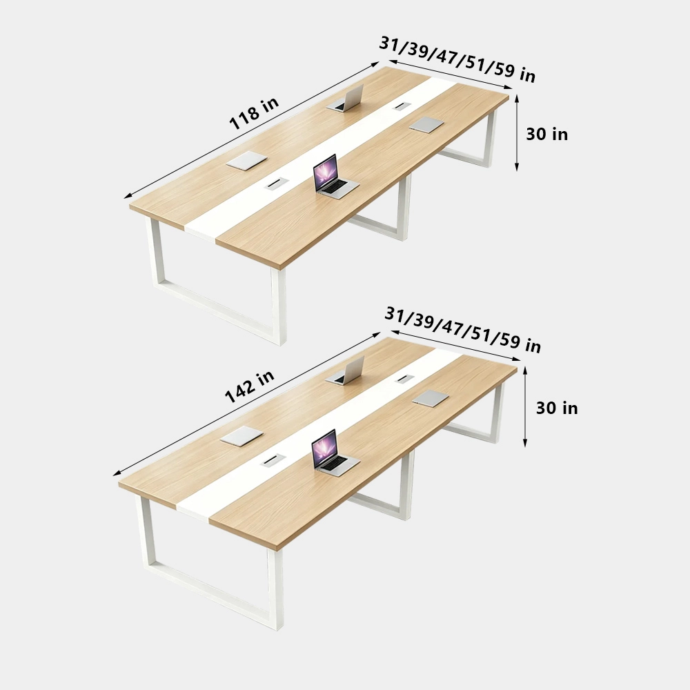 Modern Minimalist Conference Table & Meeting Room Long Table - image 9
