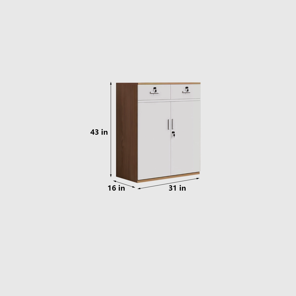 Office File Cabinet Wooden Low - High - image 9