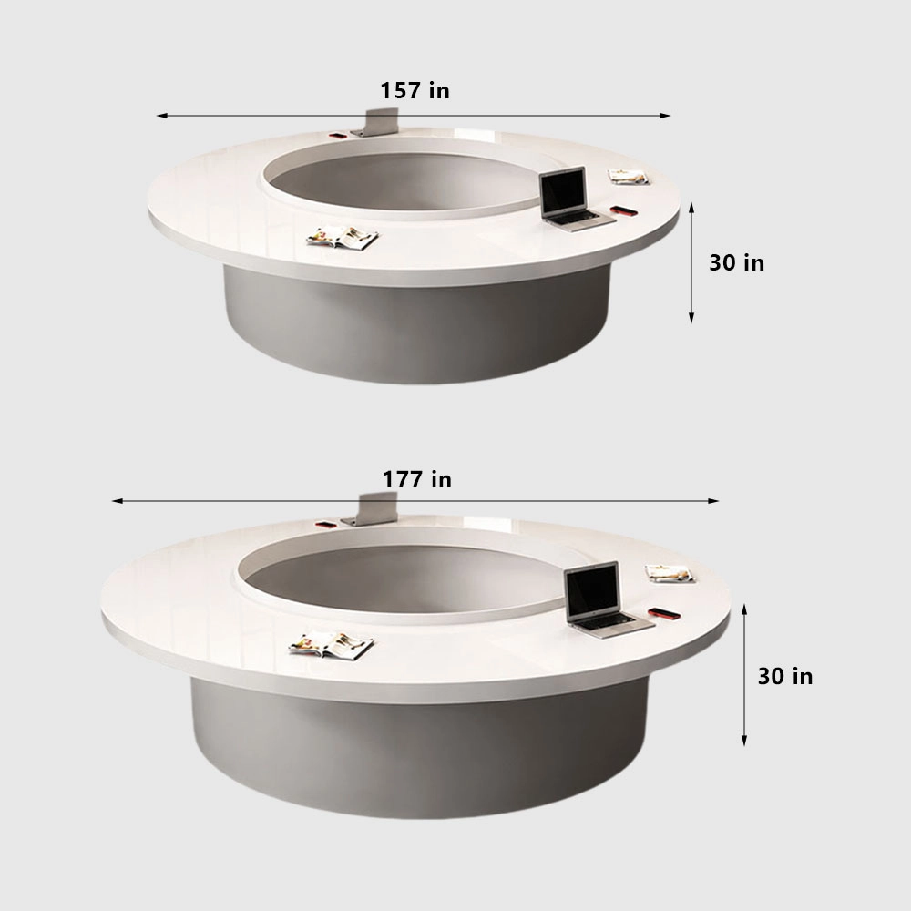 Modern Creative Round Conference Tables Circular Boardroom Solutions - image 9