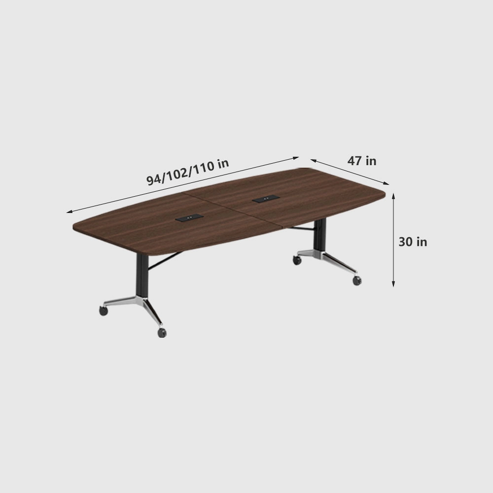 Long Folding Training Table Multipurpose Conference Table for Meetings - image 9