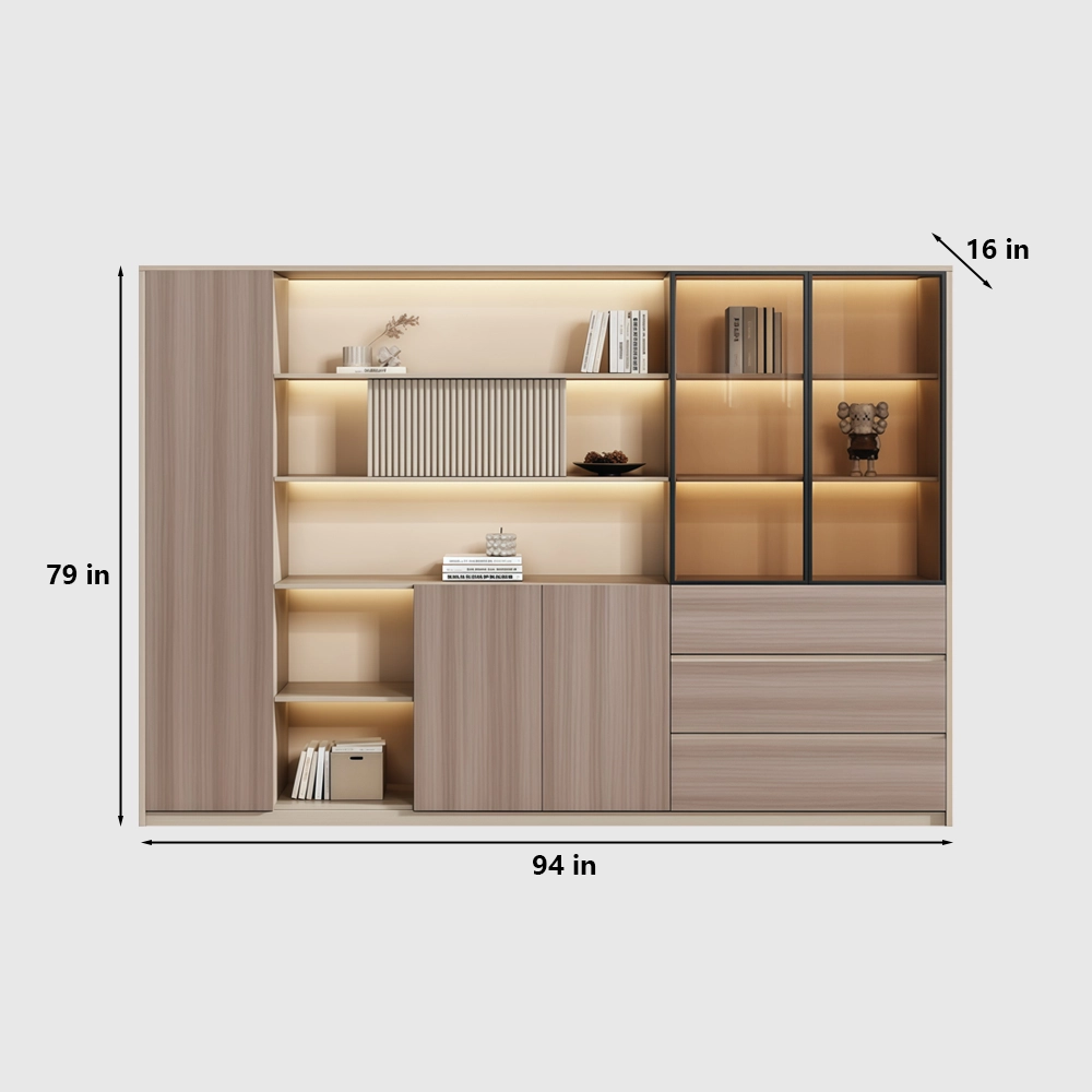 Electric Height Adjustable Standing Desk with Storage Cabinet – Modern Office Desk - image 9
