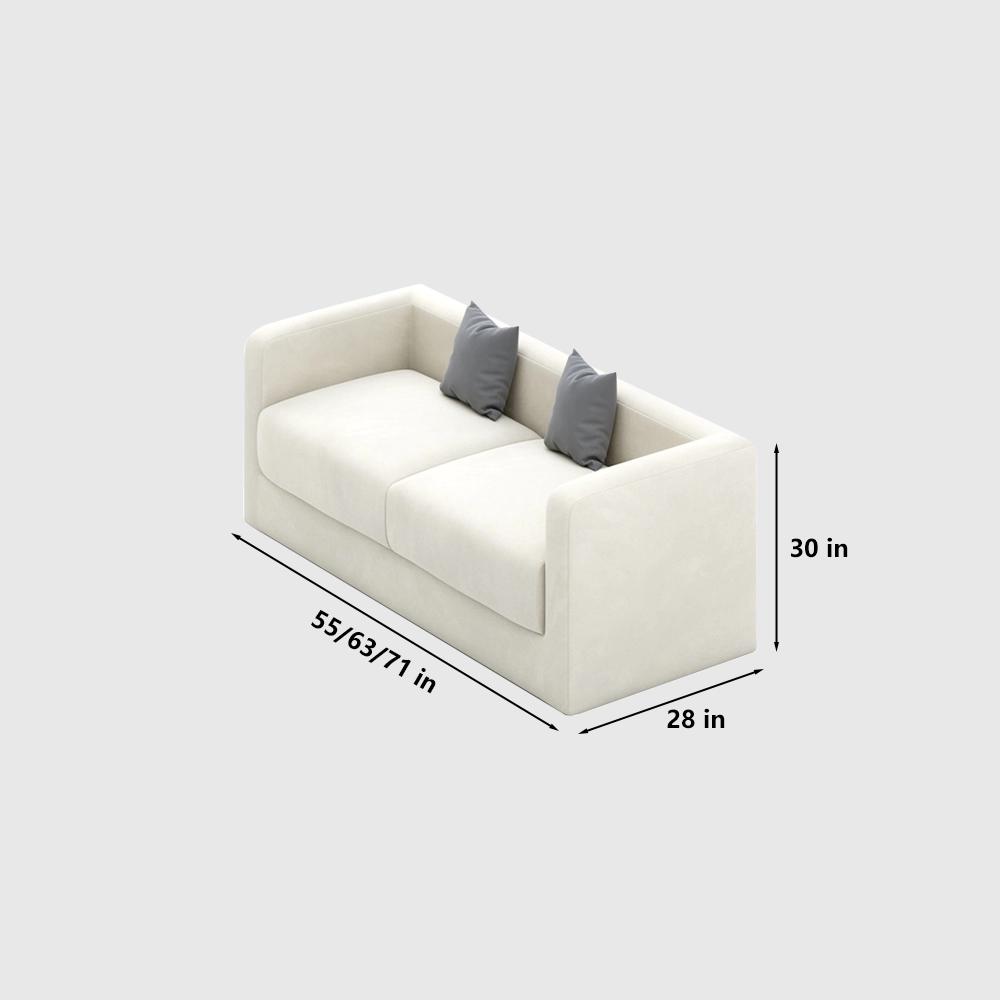Simple Cream Style Sofa for Photo Studio Reception Area - image 9