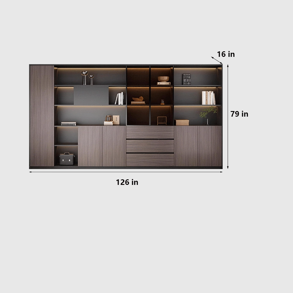 Modern Classic Wood Office Cabinet  – Floor Standing - image 8