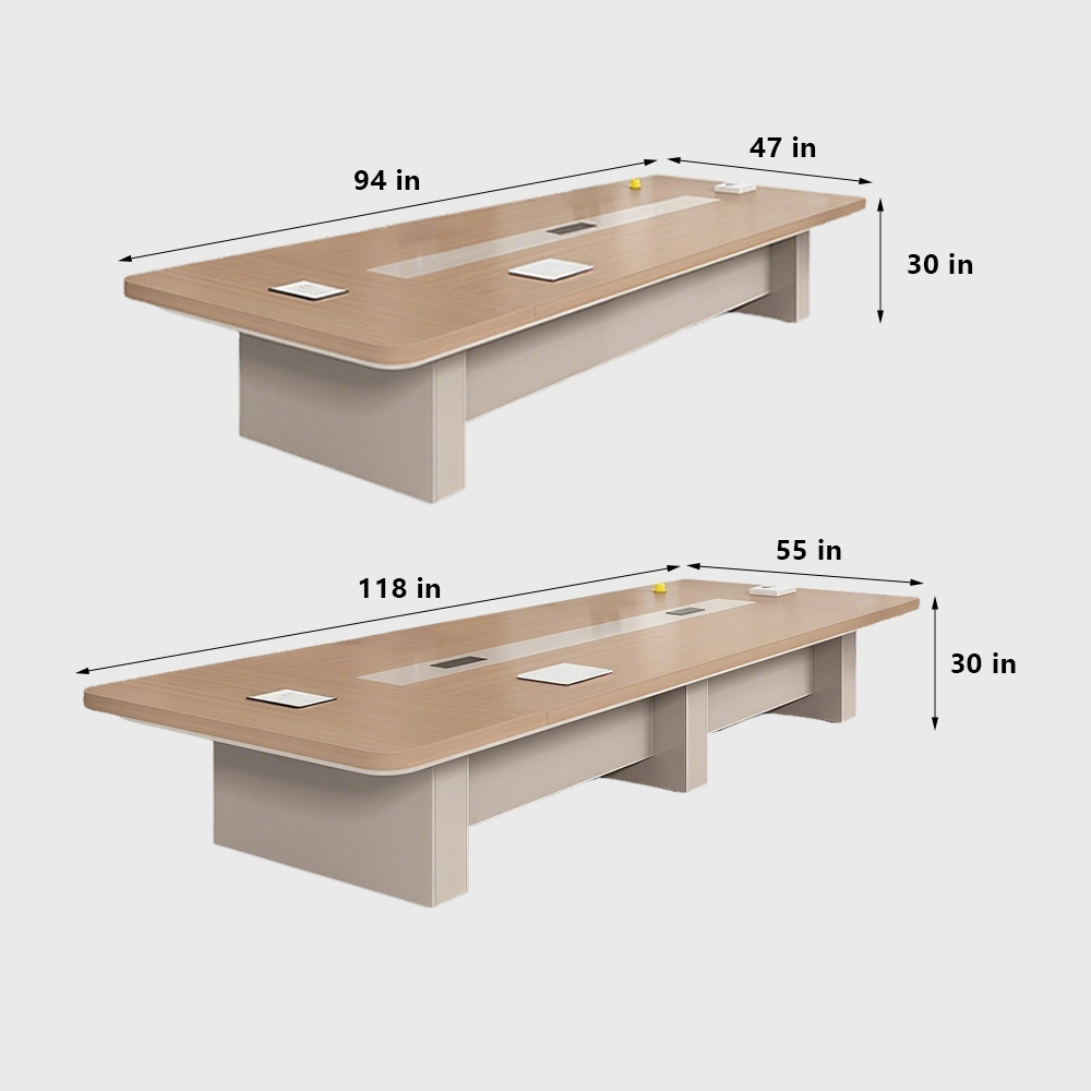 Sleek Rectangular Conference Table – Modern Office Furniture for Meetings & Negotiations - image 9