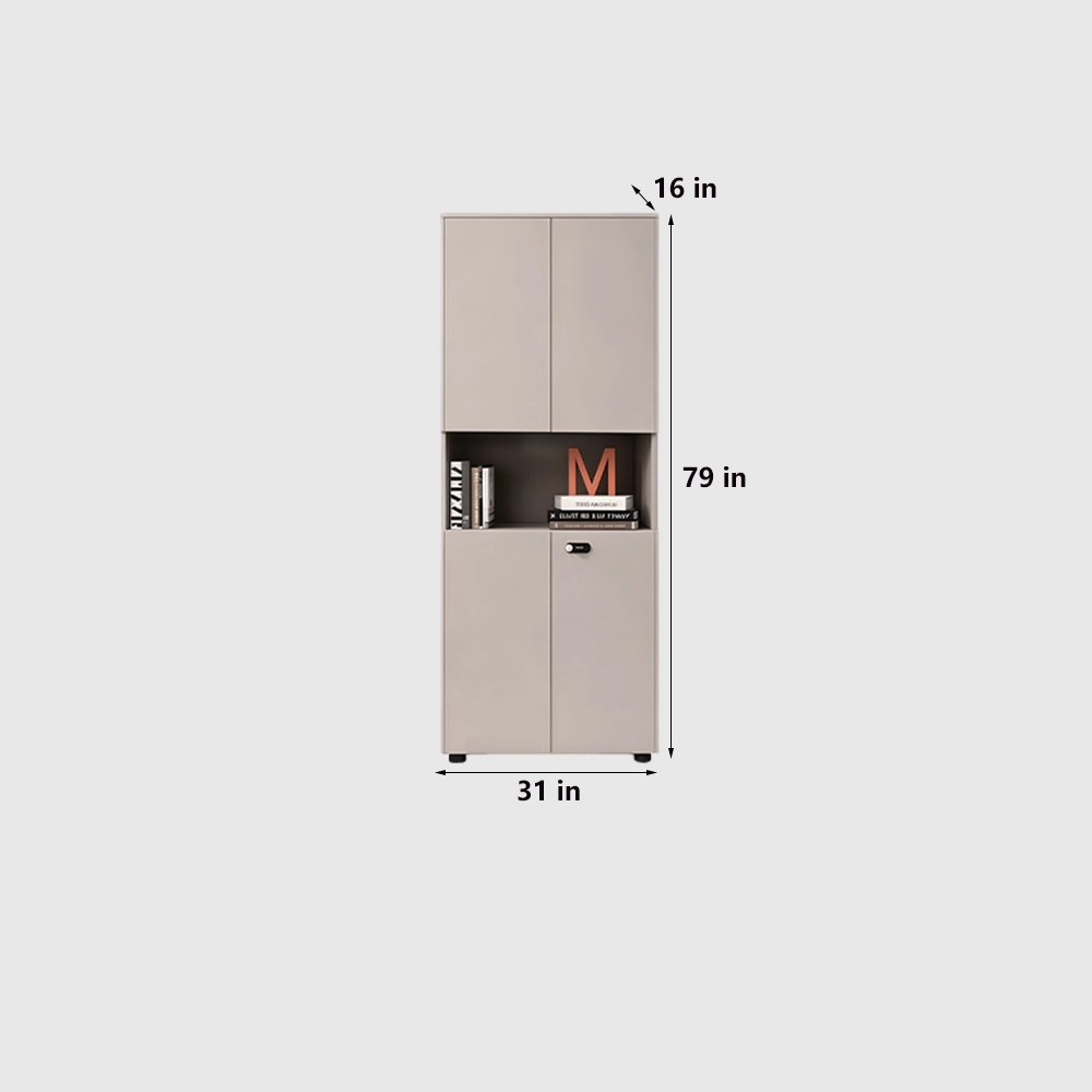 Wooden Lockable Office Storage Cabinet - image 8
