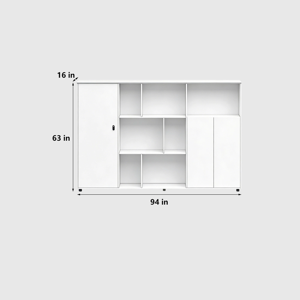 Modern Office Storage Cabinet with Lock - image 9