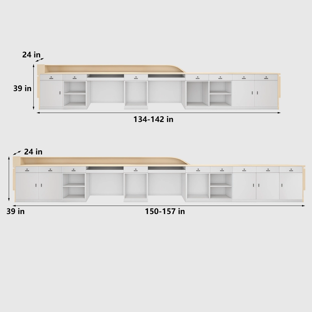 Elegant Cream-style Reception Desk - image 10