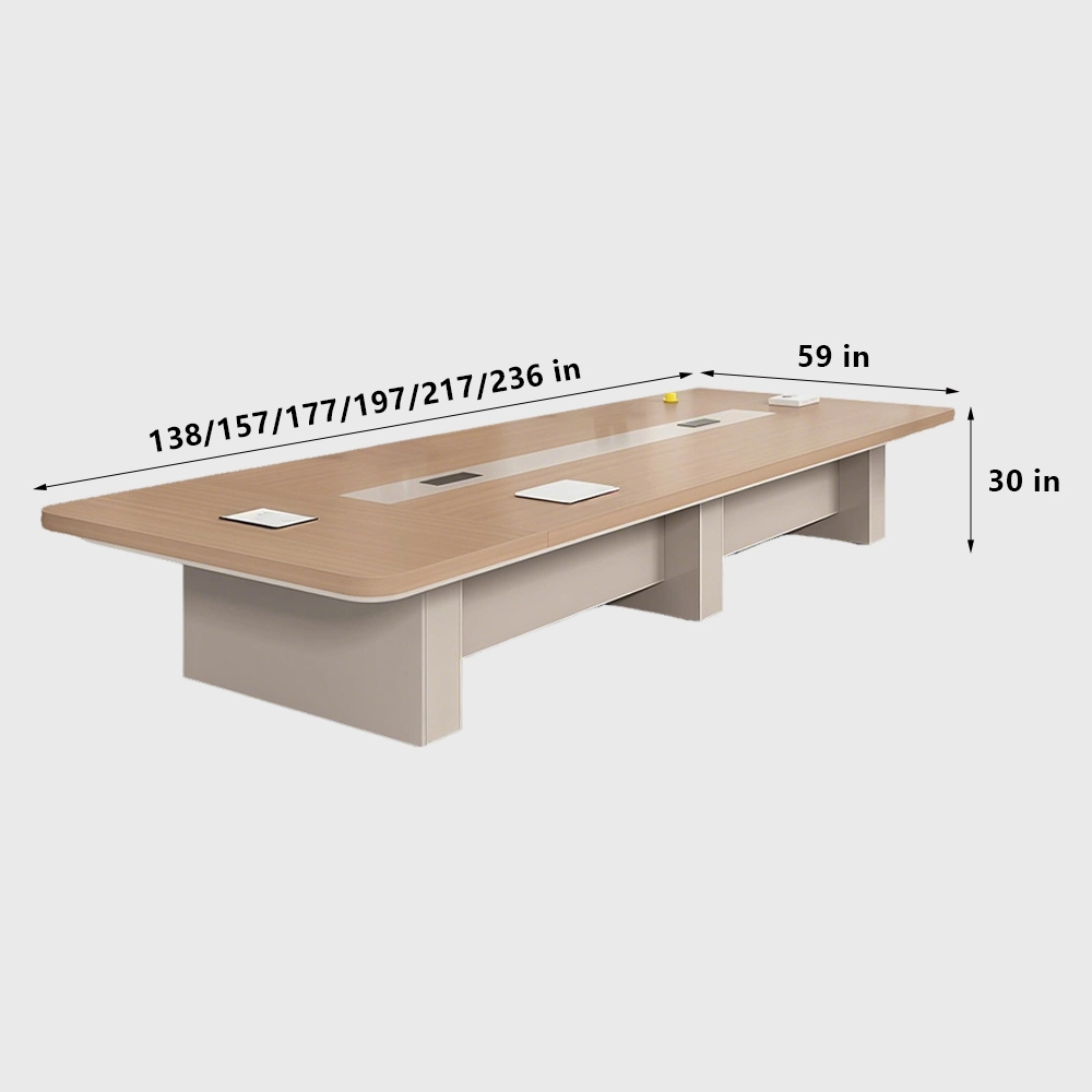 Sleek Rectangular Conference Table – Modern Office Furniture for Meetings & Negotiations - image 10