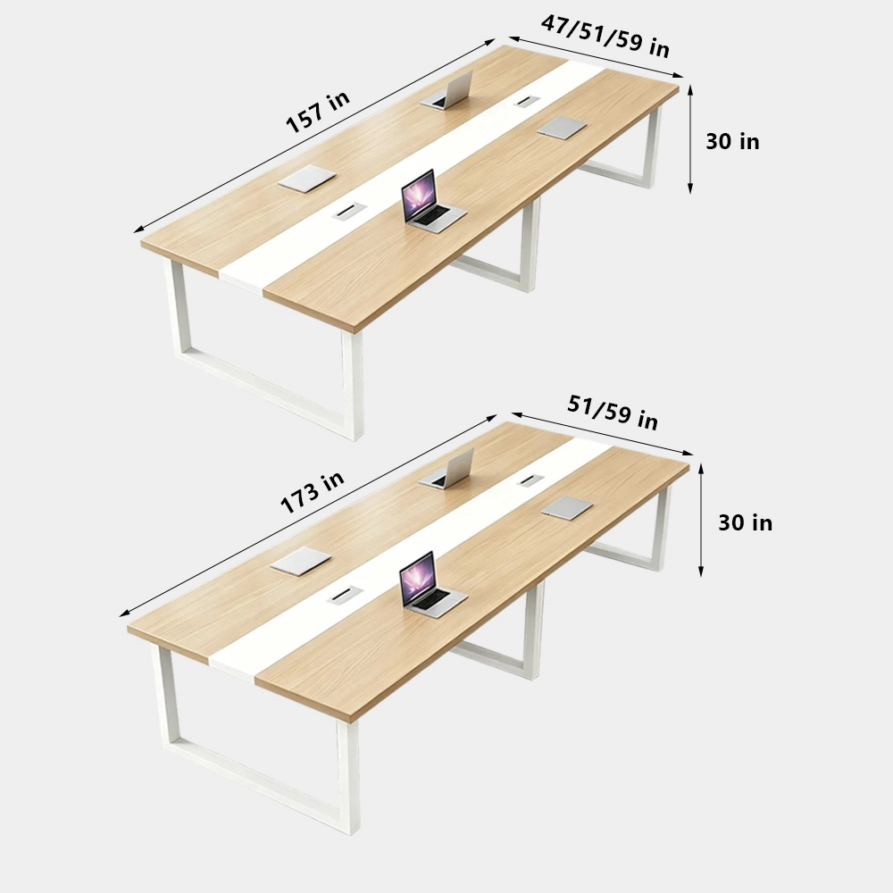 Modern Minimalist Conference Table & Meeting Room Long Table - image 10