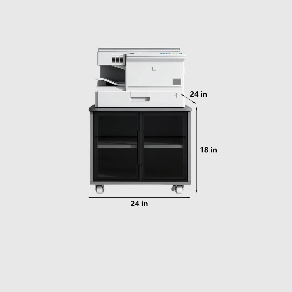 Mobile Filing Cabinet with Rounded Corners - image 9