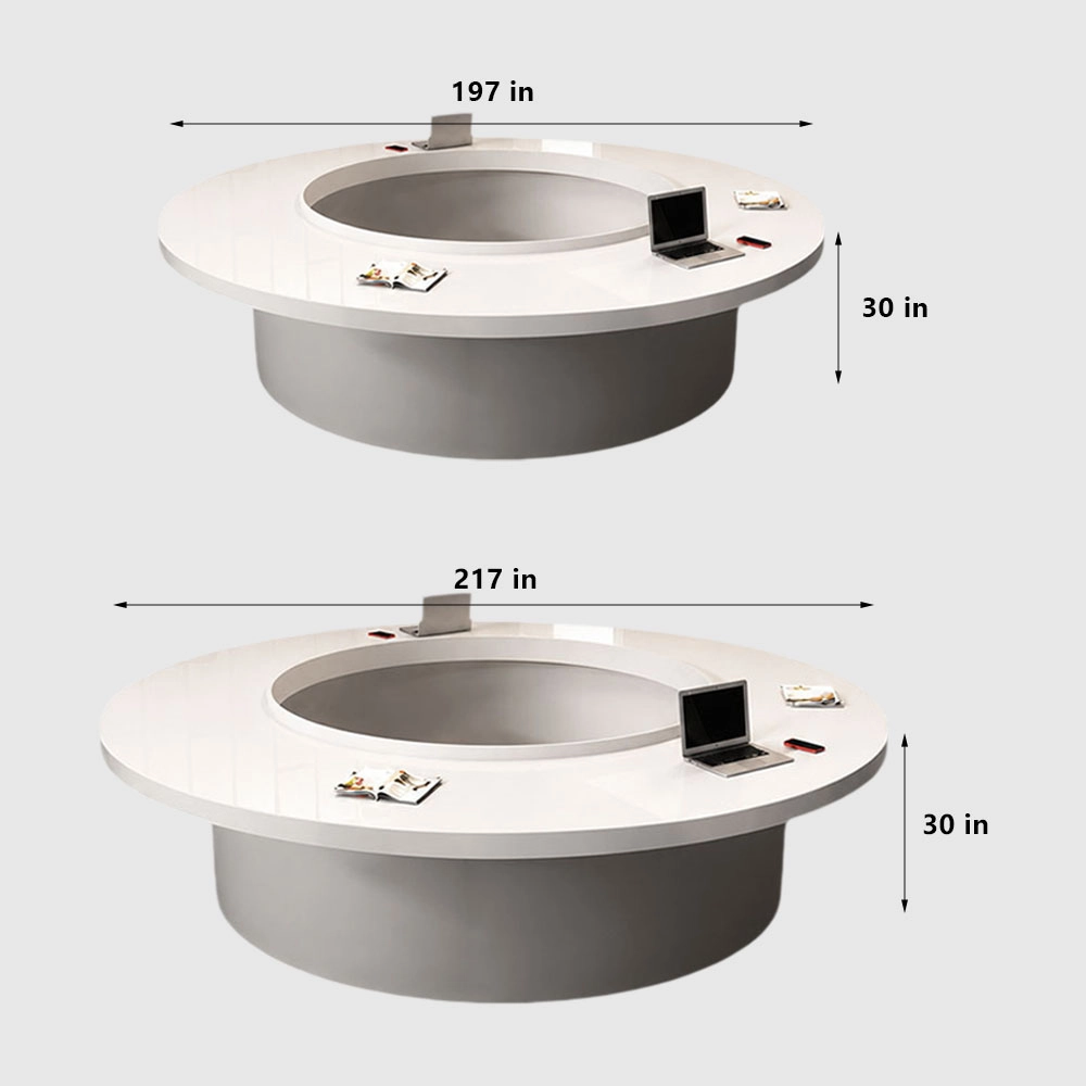 Modern Creative Round Conference Tables Circular Boardroom Solutions - image 10
