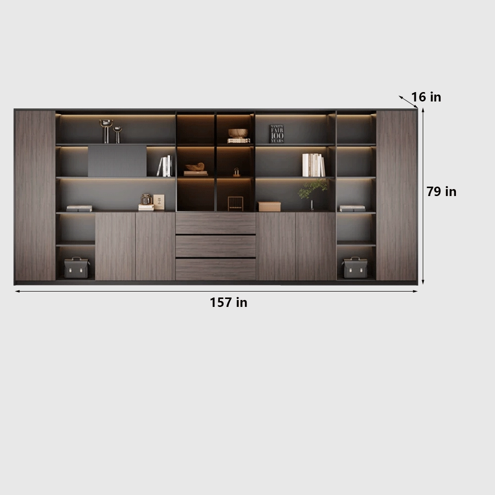 Modern Classic Wood Office Cabinet  – Floor Standing - image 10