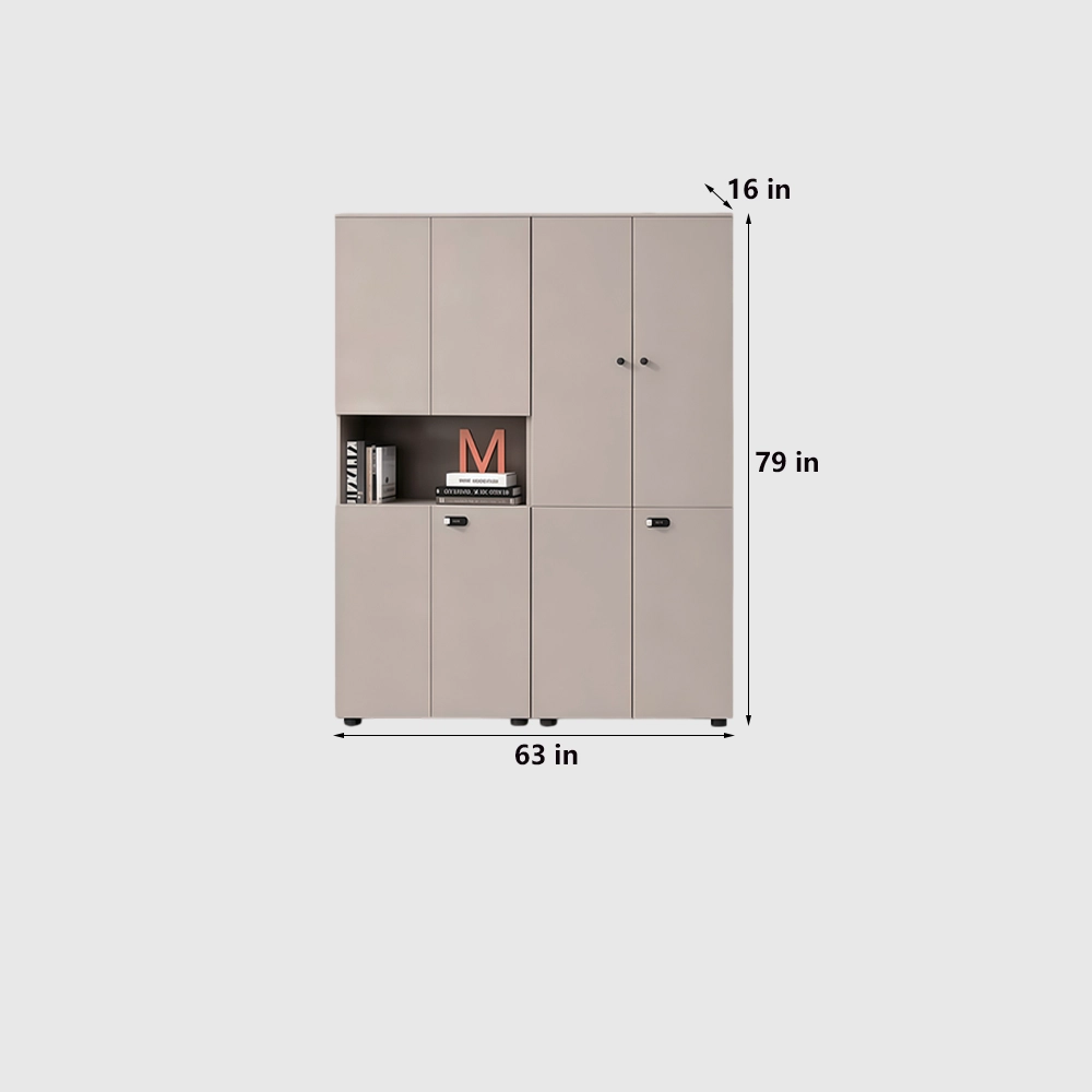 Wooden Lockable Office Storage Cabinet - image 10