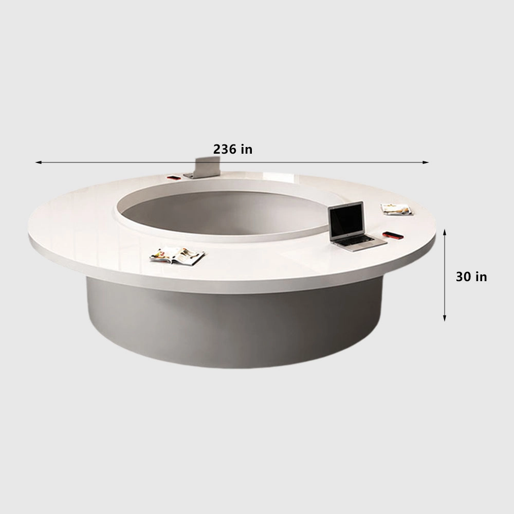 Modern Creative Round Conference Tables Circular Boardroom Solutions - image 11