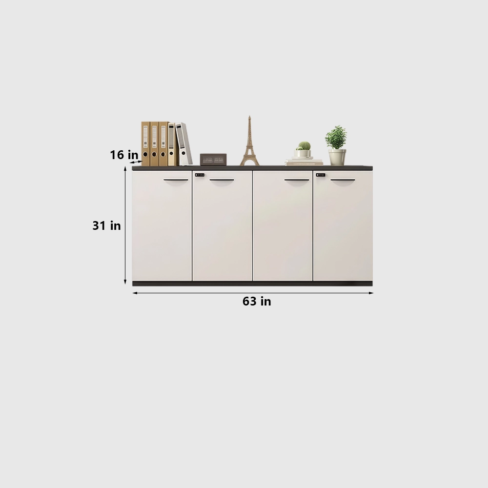 Lockable Wooden Filing Cabinet for Workspace - image 10