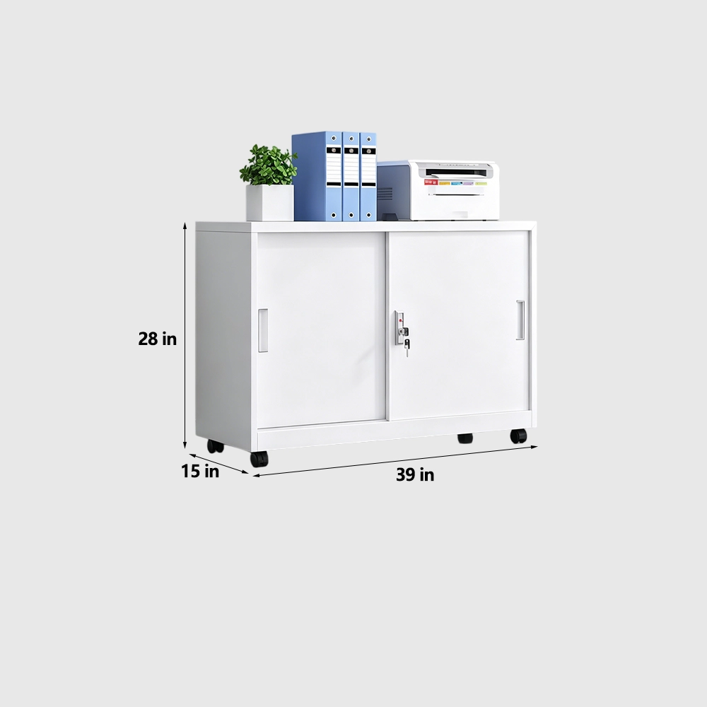 Mobile Metal Filing Cabinet with Lock Drawers - image 10