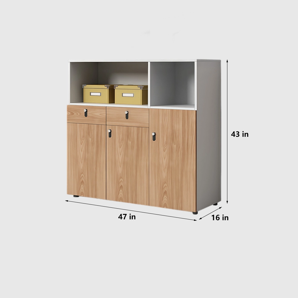Combination Lock Wooden File Cabinet - image 10