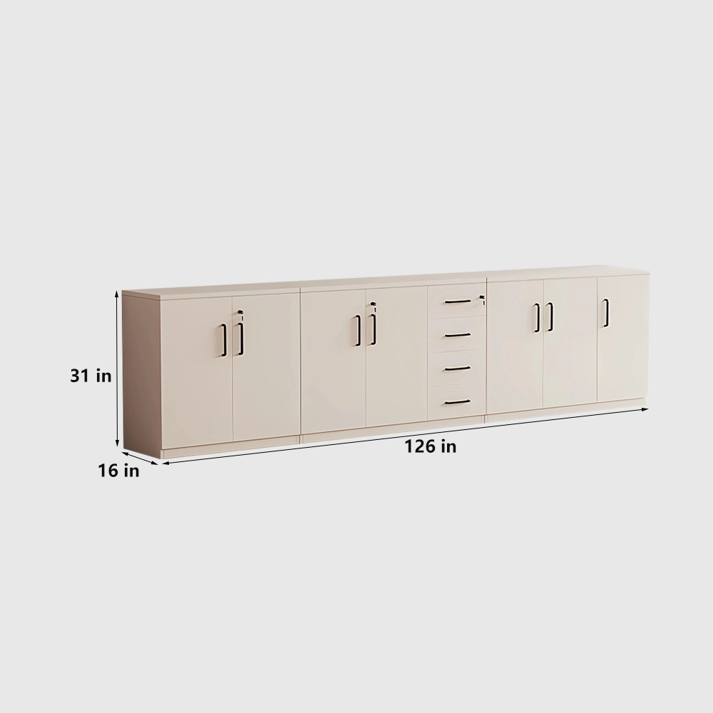 Low Office Filing Cabinet with Lockable Drawers - image 10