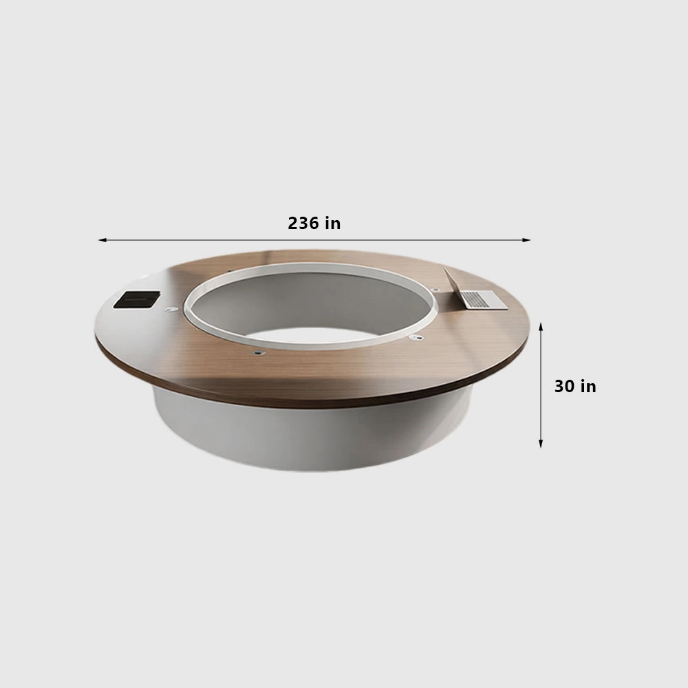 Elegant Round Meeting Table – Minimalist Style for Modern Offices - image 11