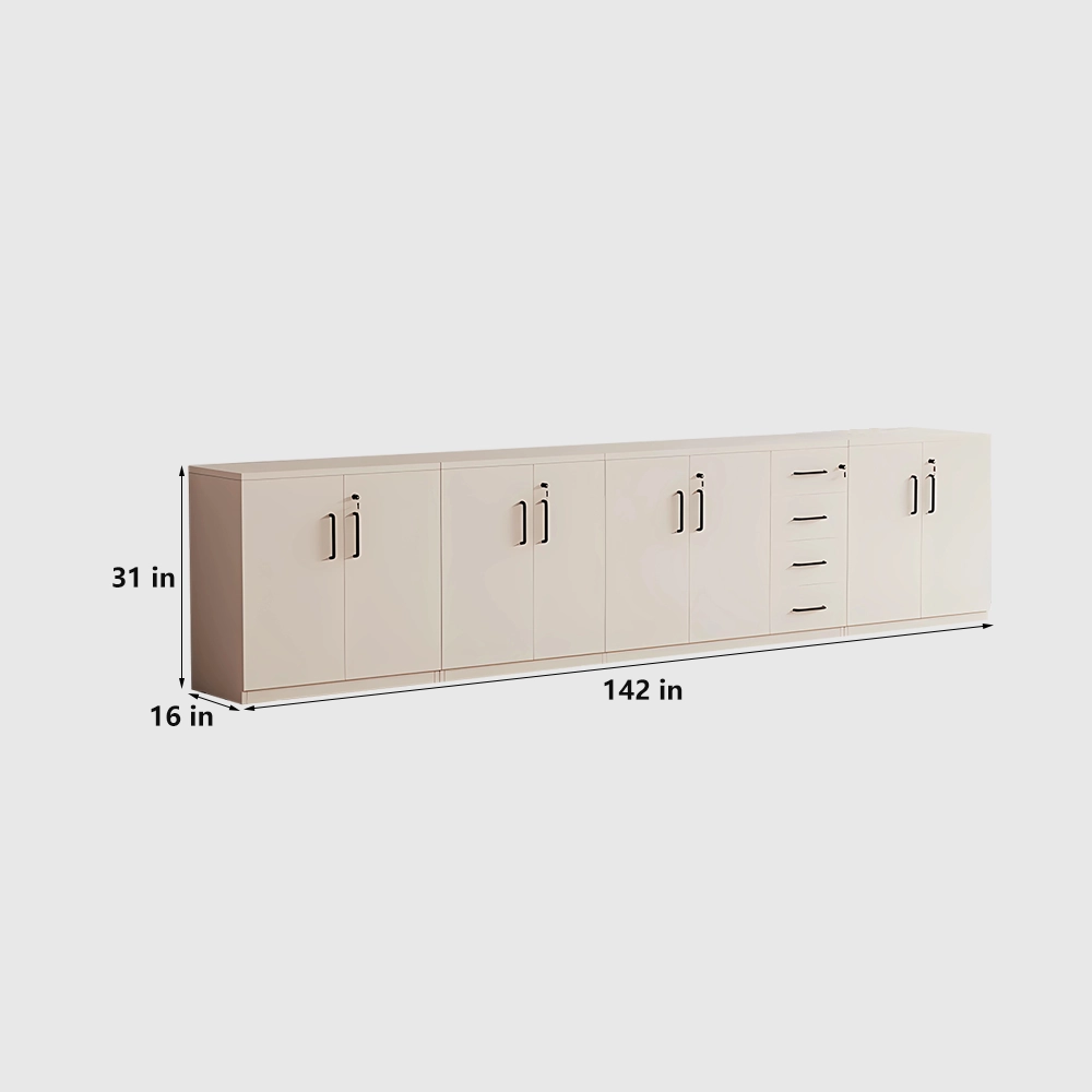 Low Office Filing Cabinet with Lockable Drawers - image 11