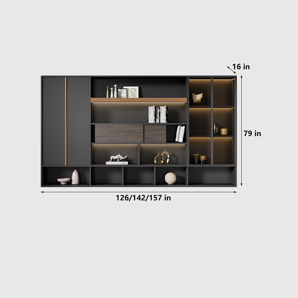 Lockable Wooden Office Storage Cabinet - image 12
