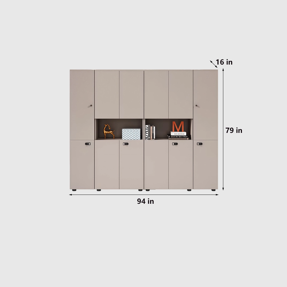Wooden Lockable Office Storage Cabinet - image 12