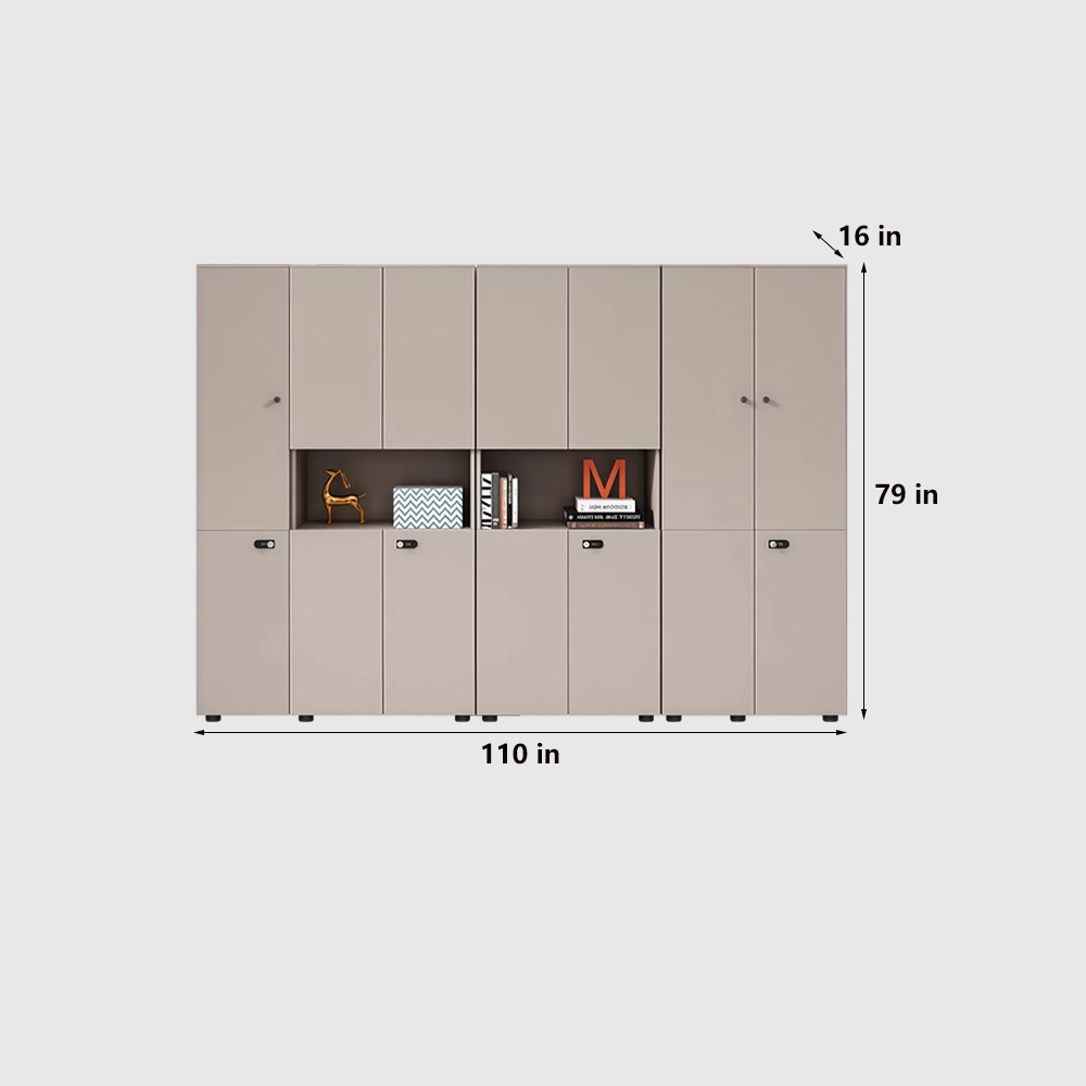 Wooden Lockable Office Storage Cabinet - image 13