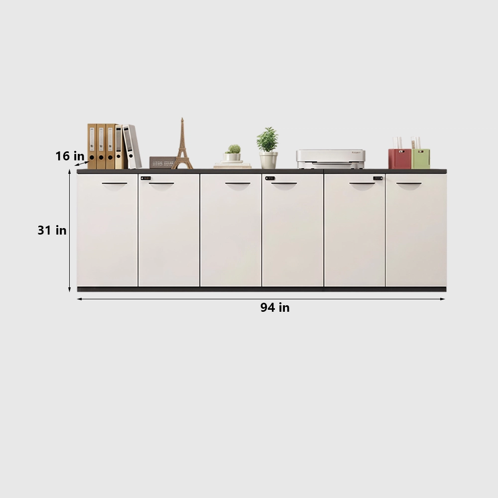 Lockable Wooden Filing Cabinet for Workspace - image 14