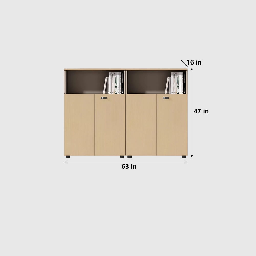 Wooden Filing Cabinet for Workspace Storage - image 14