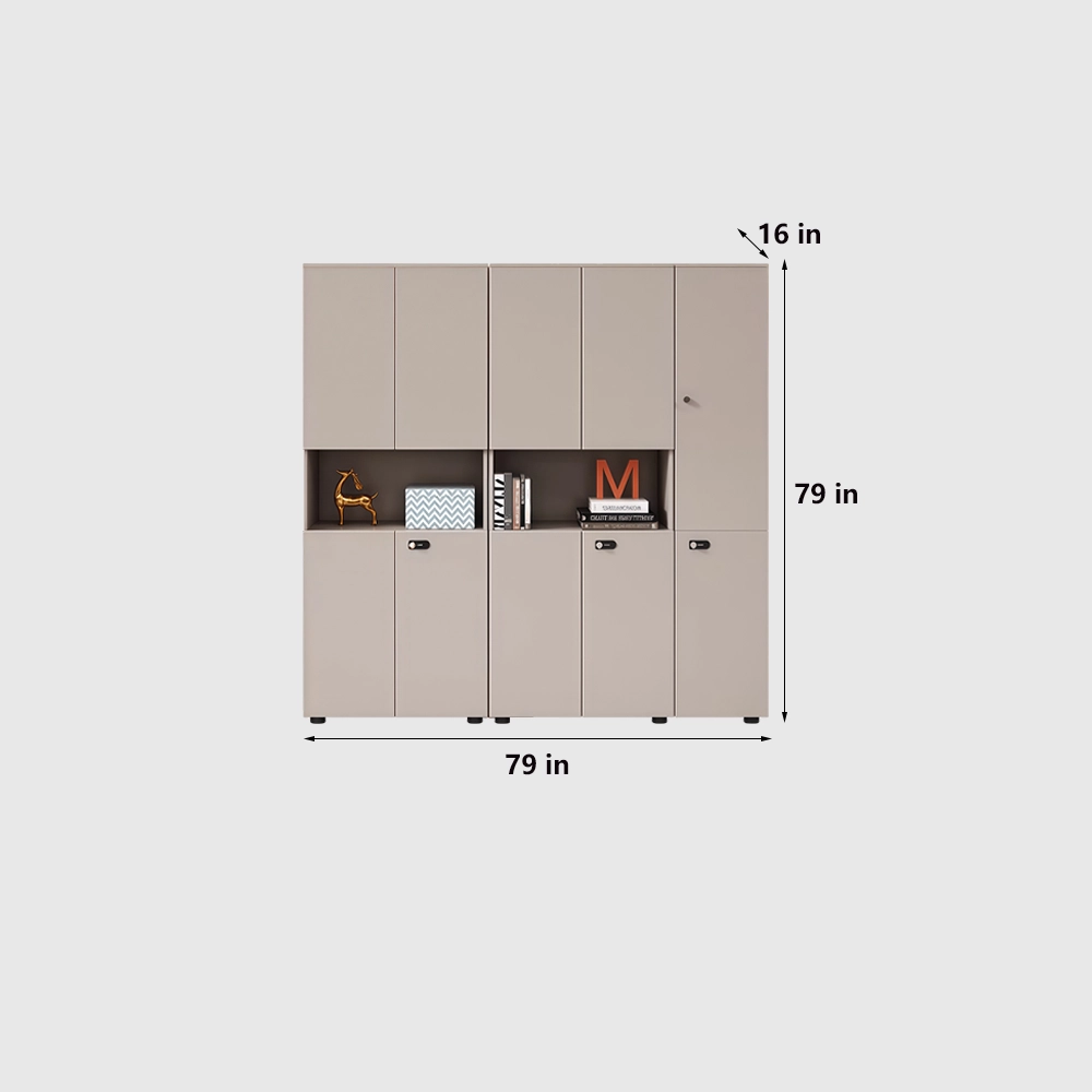 Wooden Lockable Office Storage Cabinet - image 11