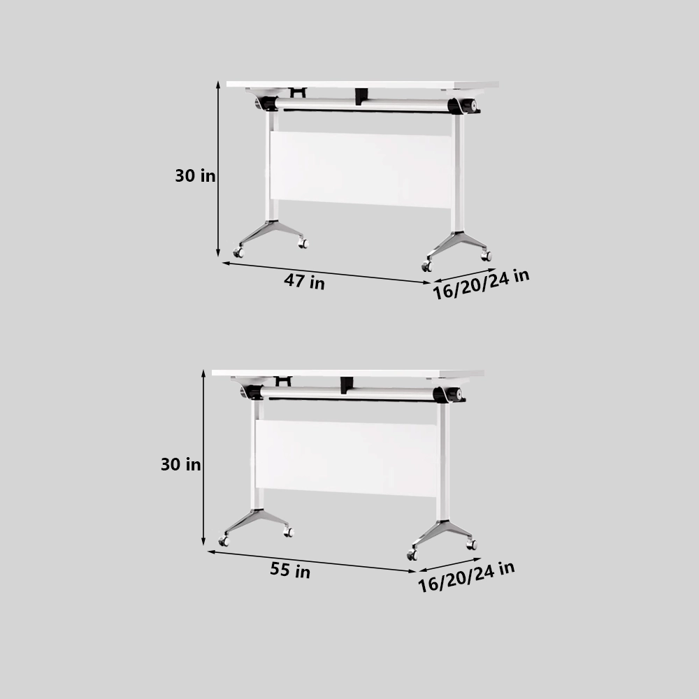 Mobile Folding Meeting Table with Splicing Design - image 8