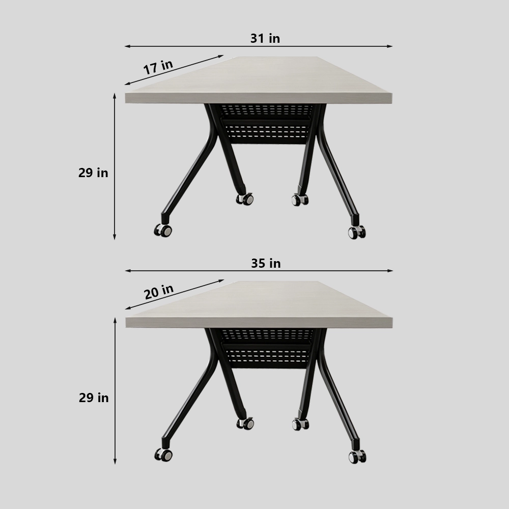 Simple Modern Folding Conference Table  Mobile Splicing Team Discussion Desk for Office - image 8