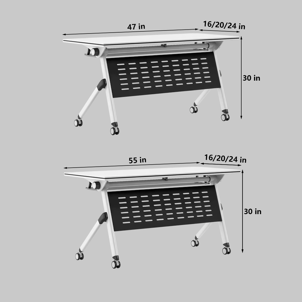 Foldable Mobile Conference Table – Modular Long Meeting Desk - image 7