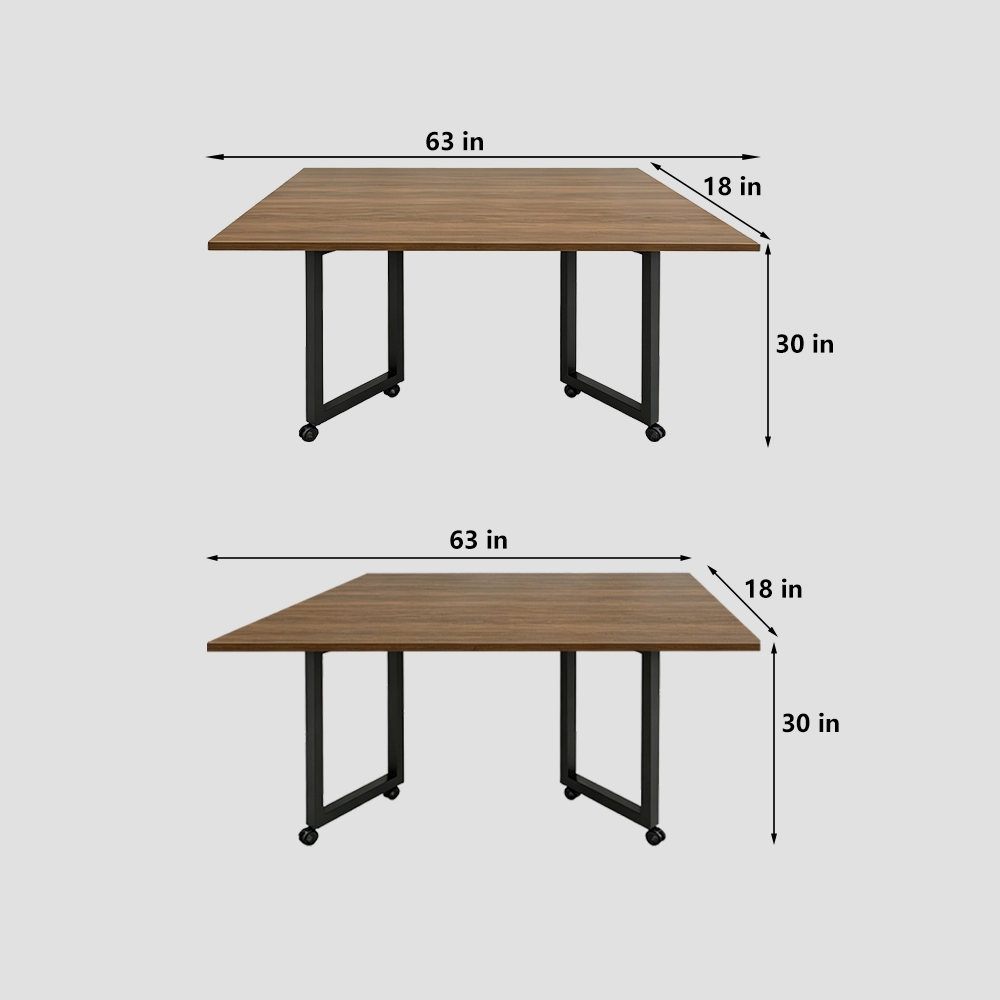 DIY Modular Solid Wood Conference Table – Mobile Reconfigurable - image 7