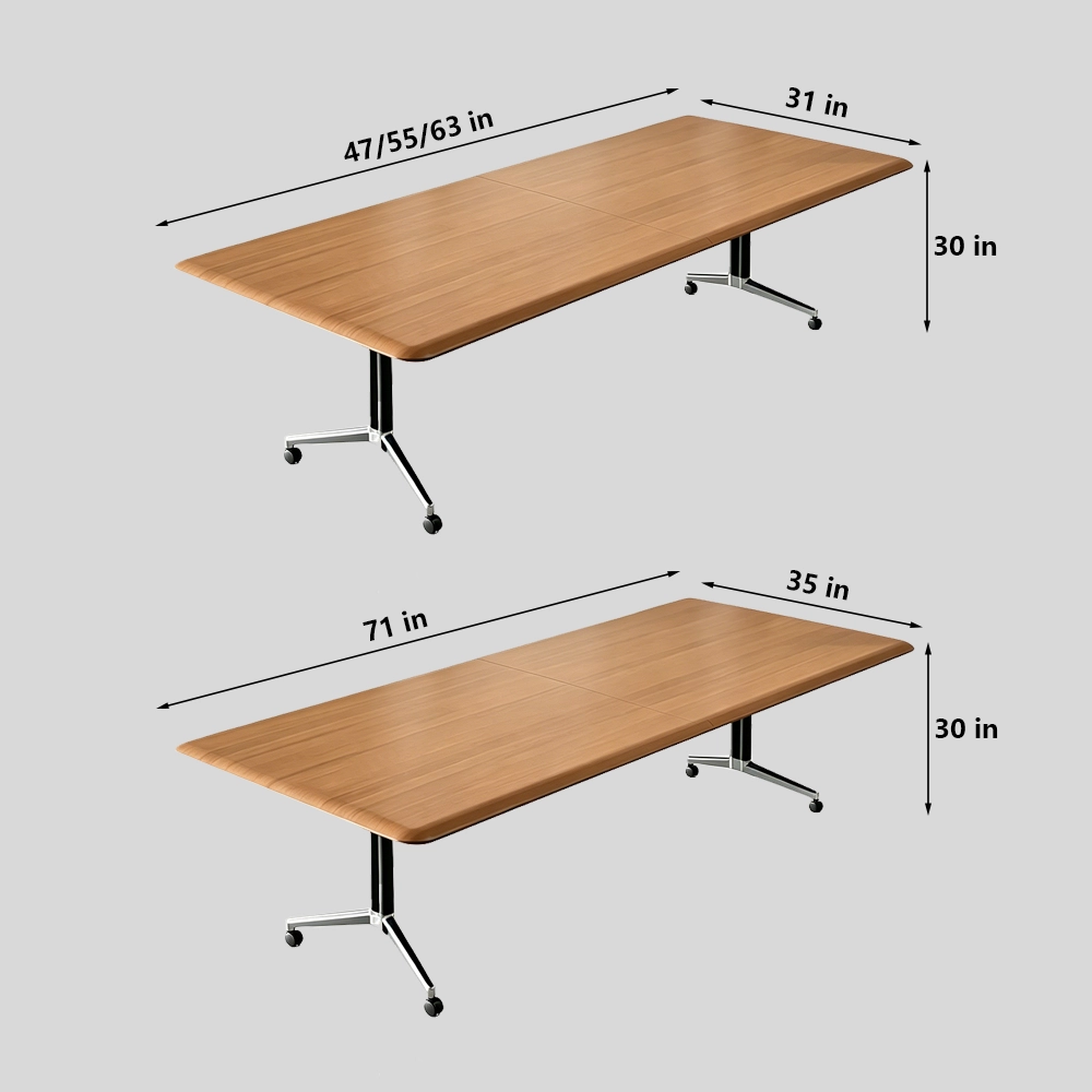 New Craft Folding Conference Table – Modular Mobile Combo Long Tables for Meetings - image 7