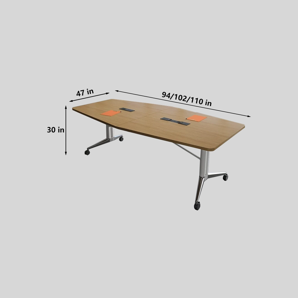 Mobile Long Conference Table – Portable Folding Desk for Meetings - image 9
