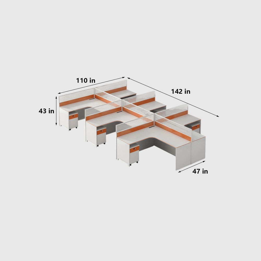 Cubicle Desk Workstations for Office Employees - image 9