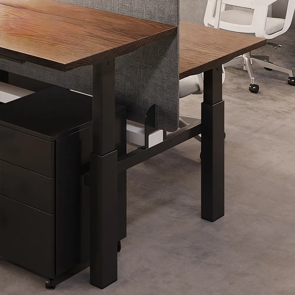 Electric Dual Desk with Privacy Panel - image 4