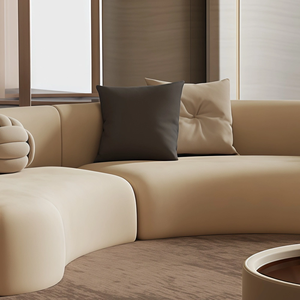 Reception Seating with Curved Sofa – Welcoming & Space-Efficient Design - image 6