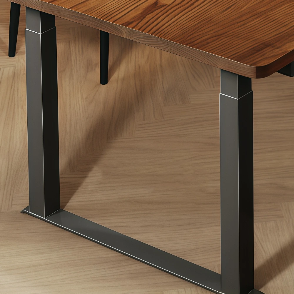 Adjustable Height Conference Table – Modern Minimalist Long Workstation - image 6